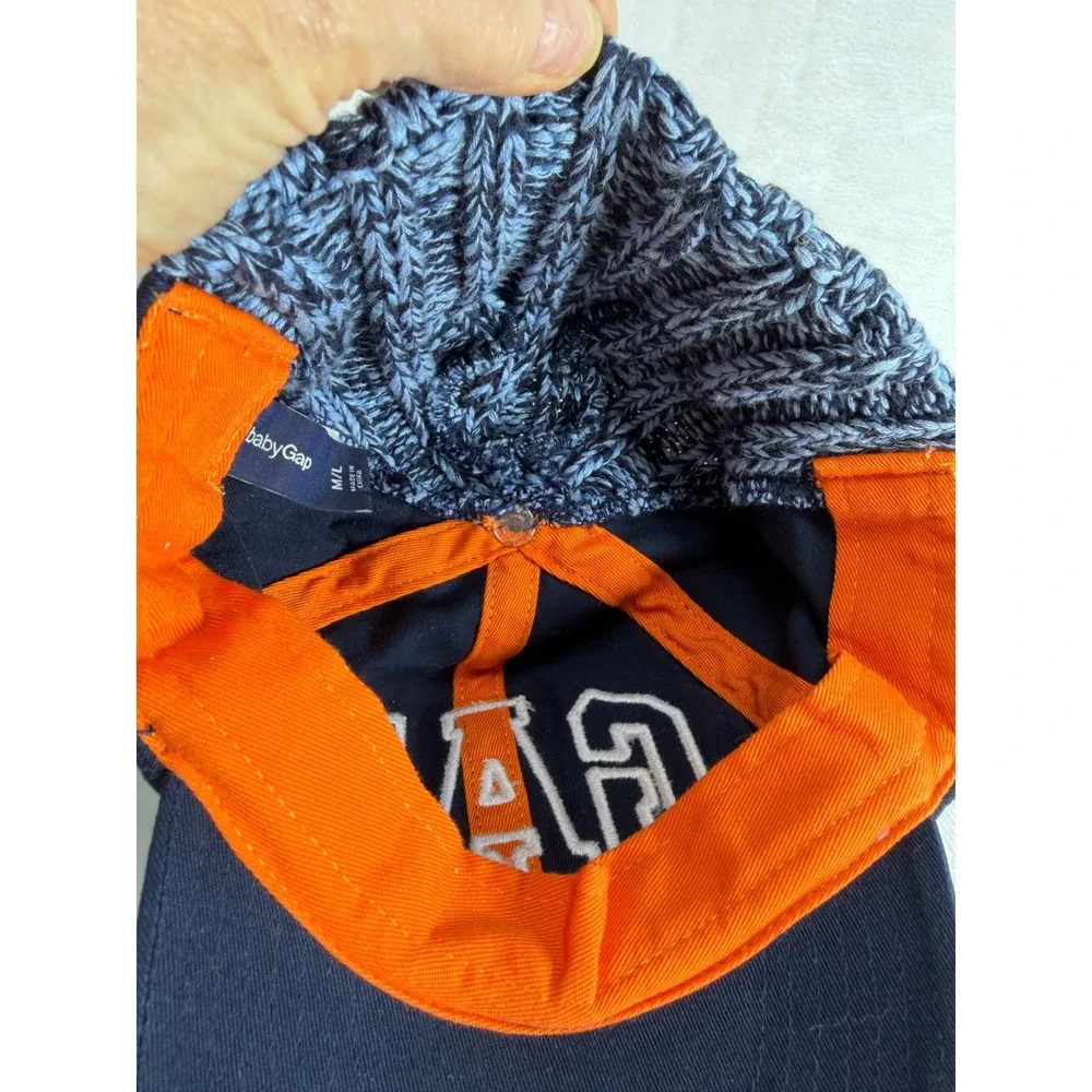 Gap Kids‎ Boys Navy Blue Knit Back Baseball Hat Cap Hybrid